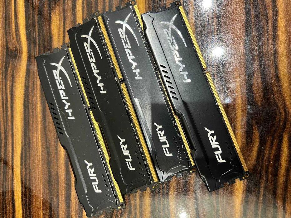 HyperX FURY DDR3 4x по 8 ГБ 1600 МГц
