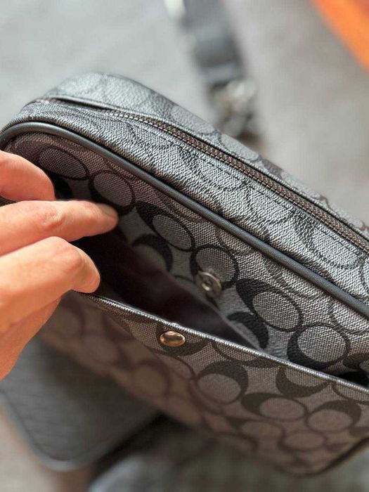 Мессенджер coach crossbody / чоловіча сумка коуч мужская сумка  кожа