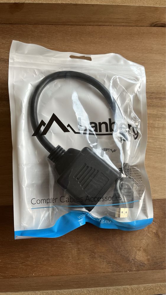 Kabel Lanberg HDMI - 2x HDMI 20 cm