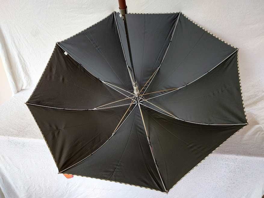 Parasol damski długi automatyczny laska DA152 bordowy