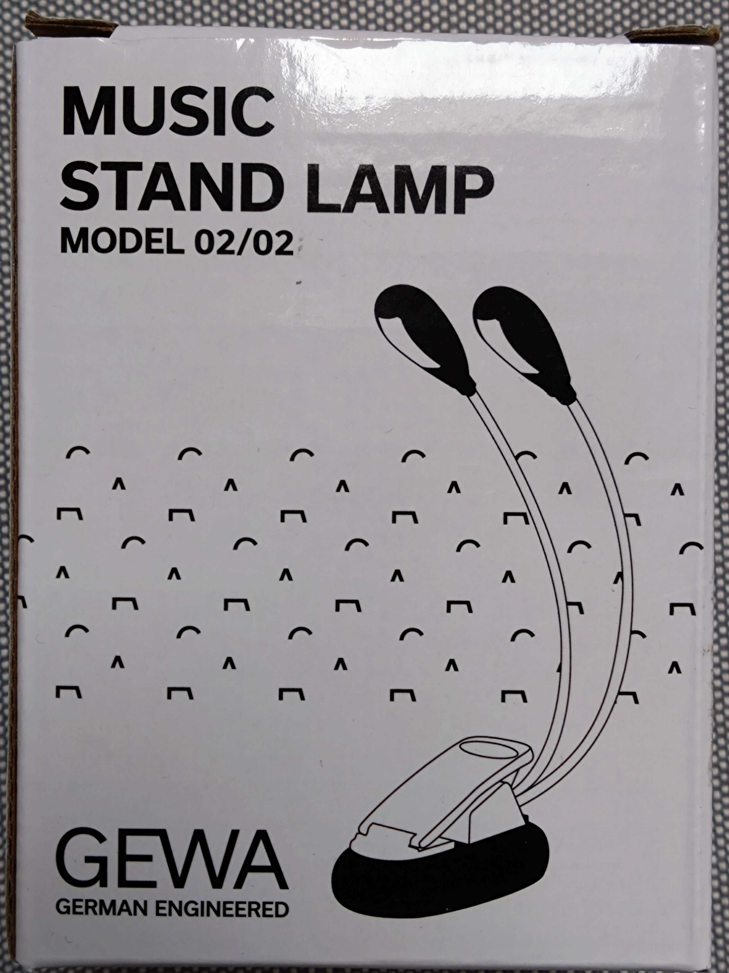 GEWA lampka na pulpit model 02/02 - GEWA Music Stand Lamp Model 02/02