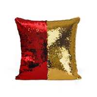 Poduszka dekoracyjna Flippy czerwono-złota 40 x 40 [cm]