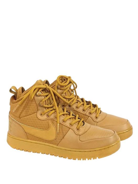 Кожаные кроссовки Nike Court Borough Mid Winter Brown Оригинал