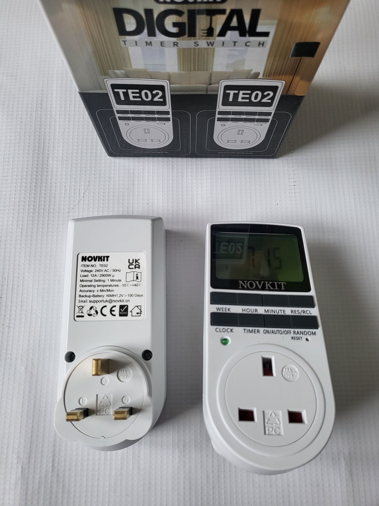 Programator timer z ekranem LCD 2 sztuki