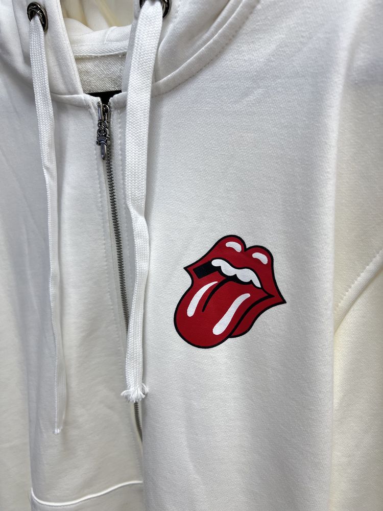 Зіп худі Chrome Hearts Rolling Stone White
