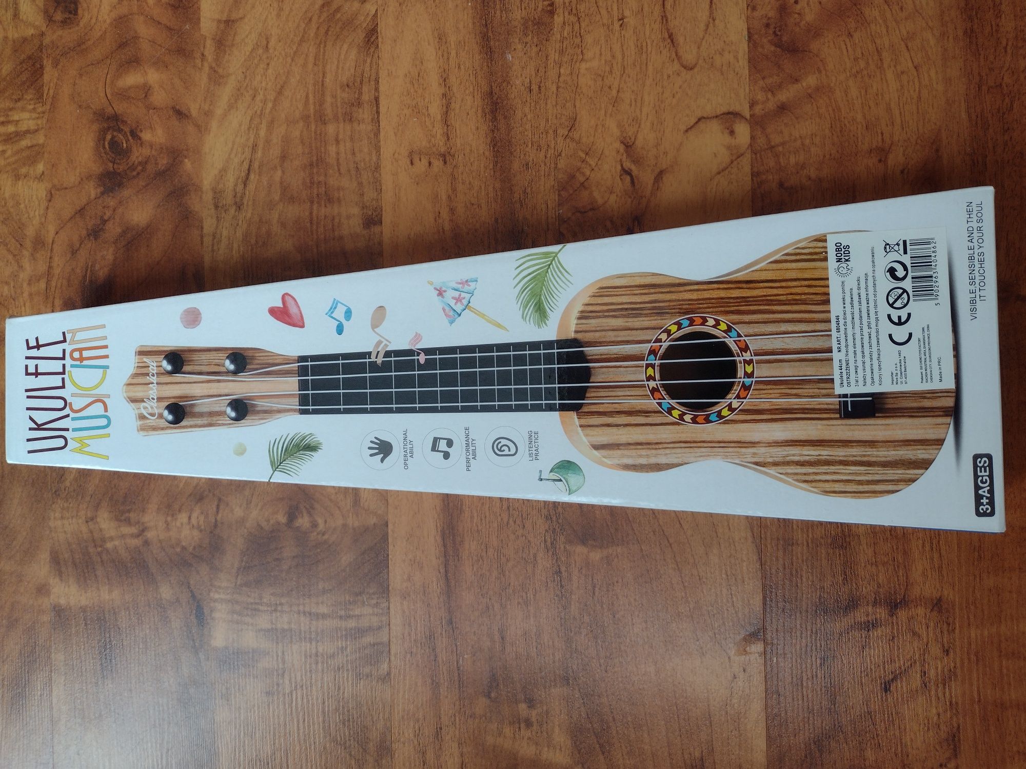 Nowa mała gitara/ukulele dla dzieci 3+