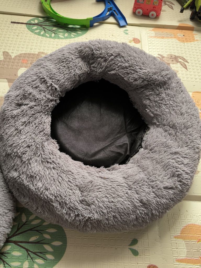 Лежанка(ворс) для котят,сіра 65 см