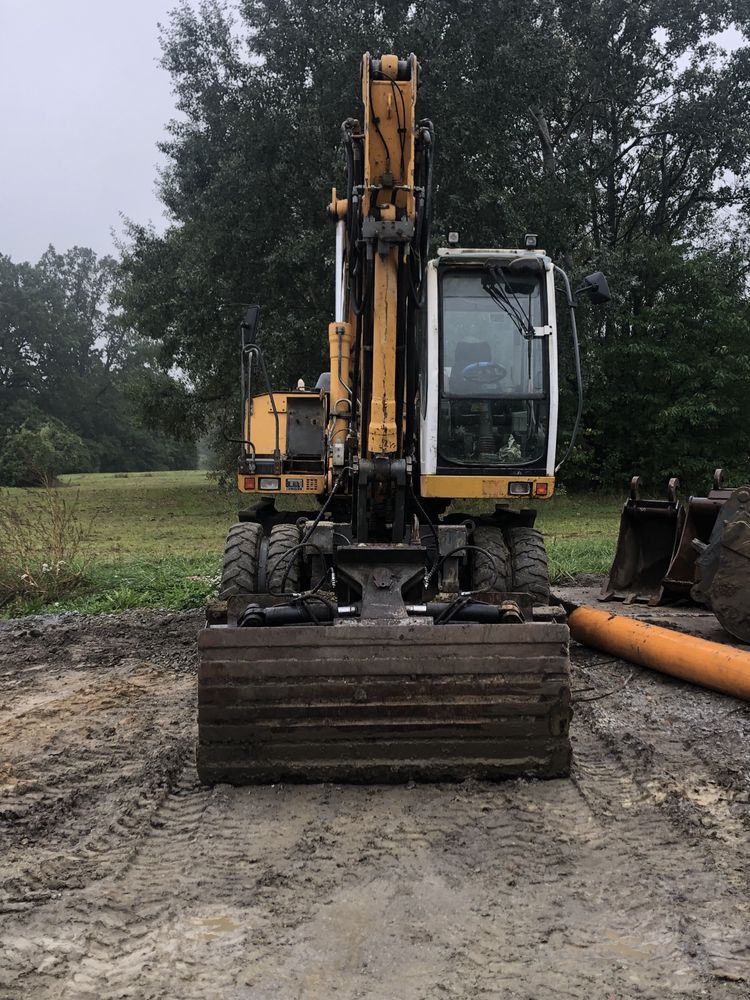 Usługi koparką kołowej, gąsienicową 17t compact, minikoparka 1,5t,