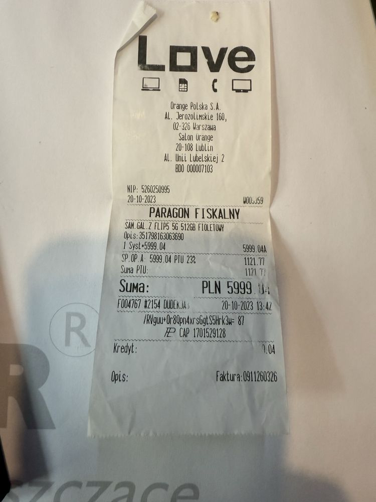 Samsung Galxy Z Flip 5 Różowy
