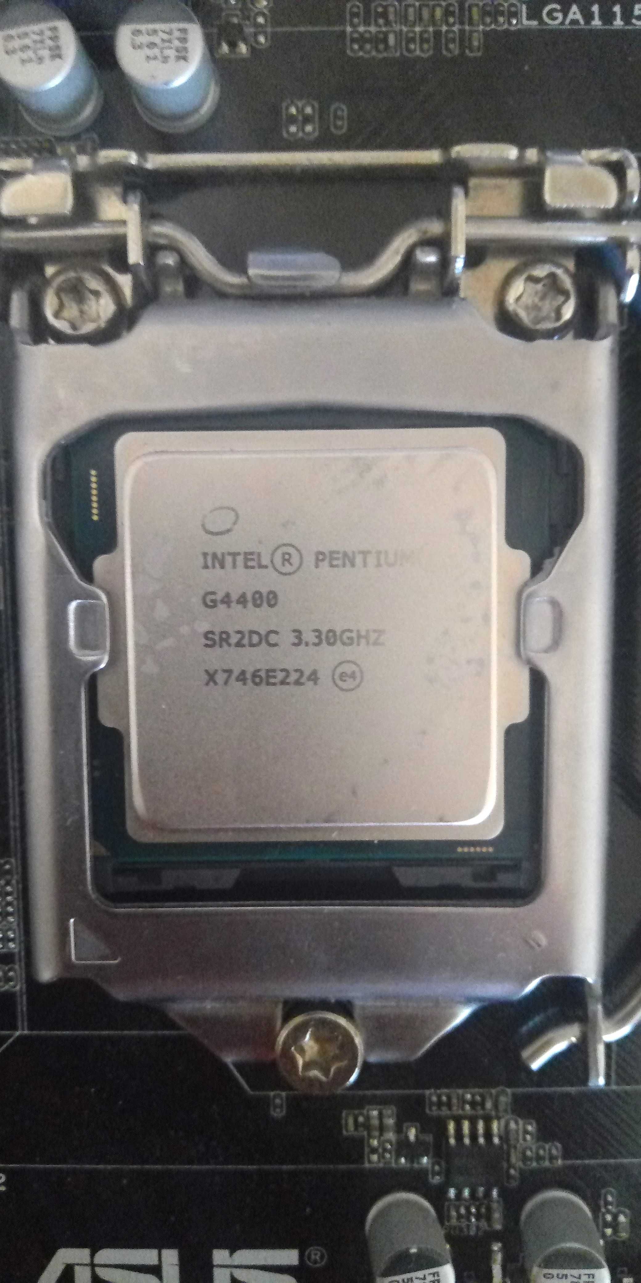 Материнская плата 1151, процессор G4400, куллер