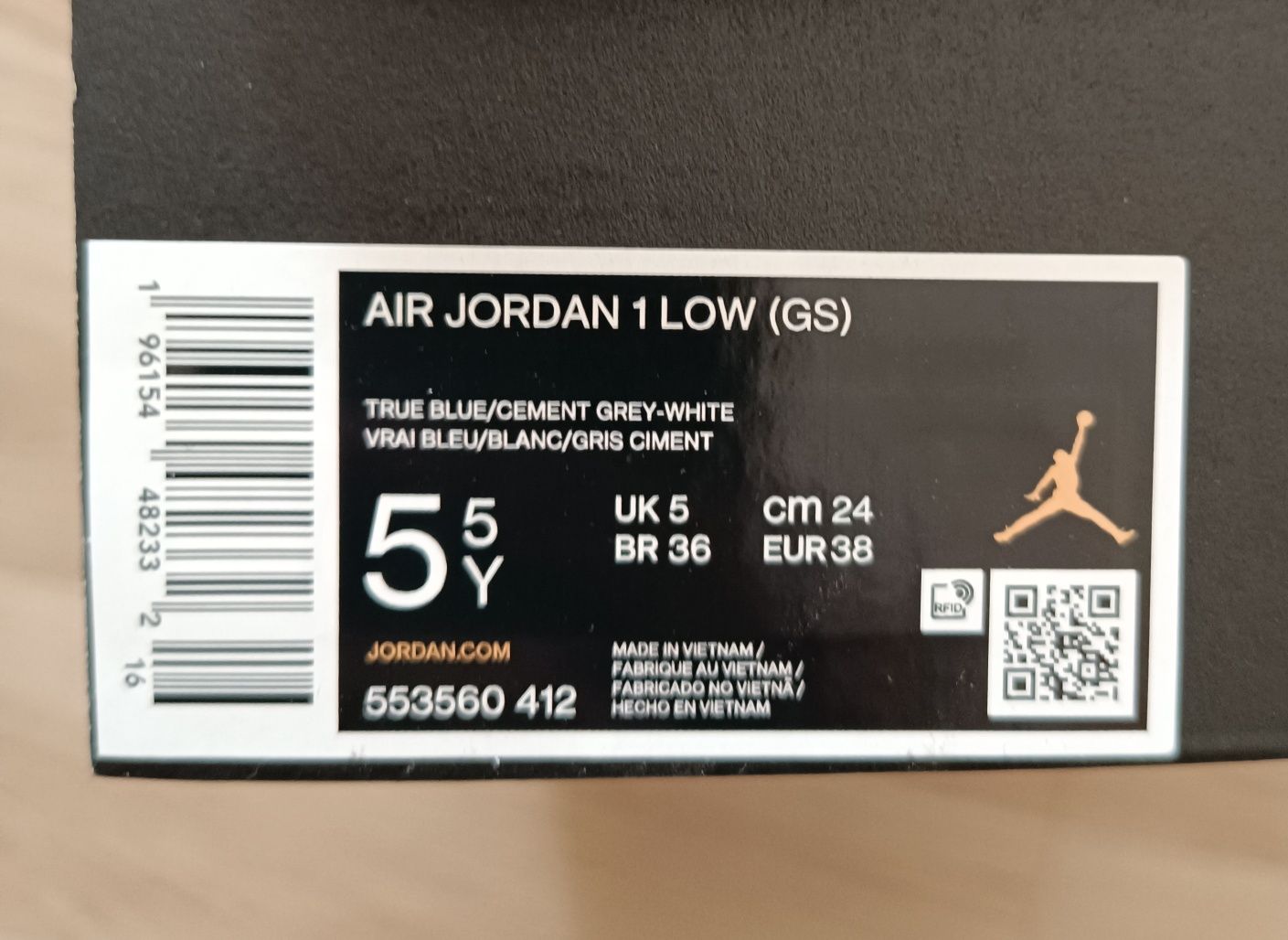 Buty damskie Nike Air Jordan 1 Low True Blue r. 38