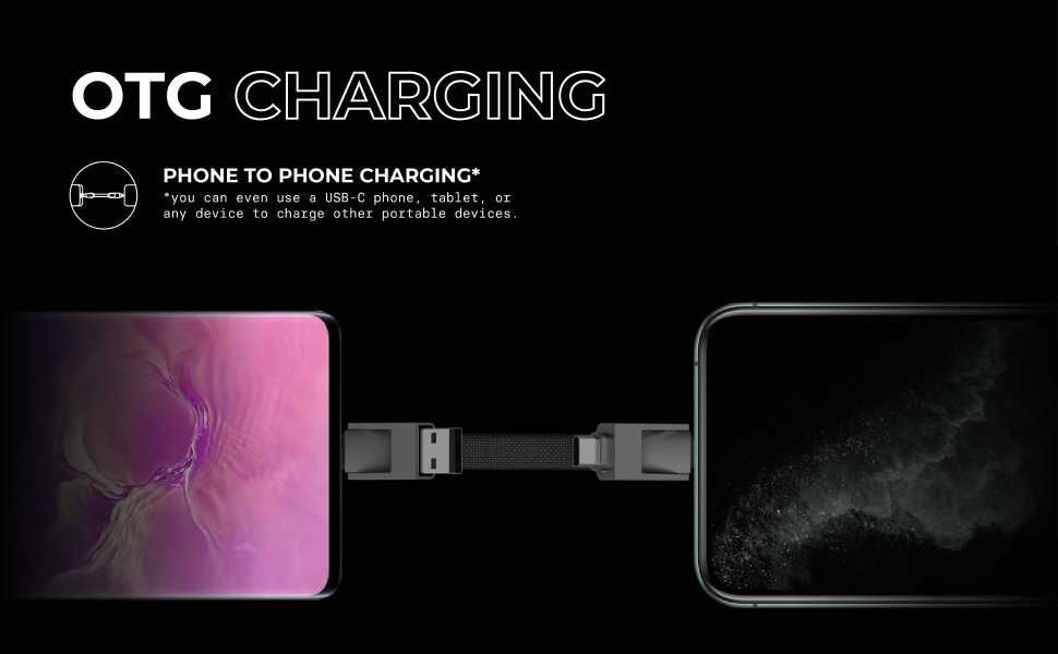 inCharge® 6 brelok z kablem do ładowania USB-C, Lightning, Micro-USB