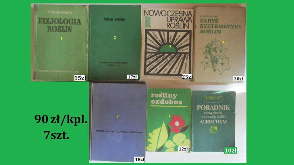 Rolnictwo/biologia/botanika uprawa/fizjologia roślin