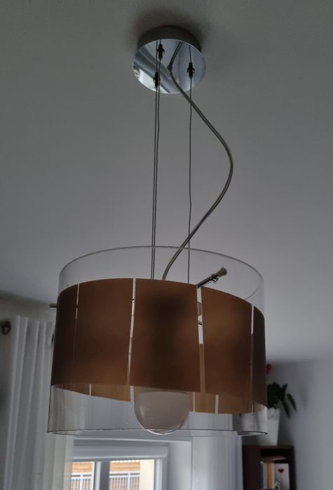Lampa wisząca szklana