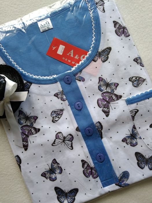 XL 42 Koszula ciążowa nocna piżama do karmienia odpinana rozpinana na