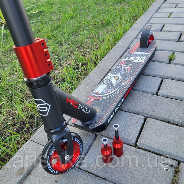 Самокат трюковый Best Scooter, ПЕГИ, алюминиевый диск