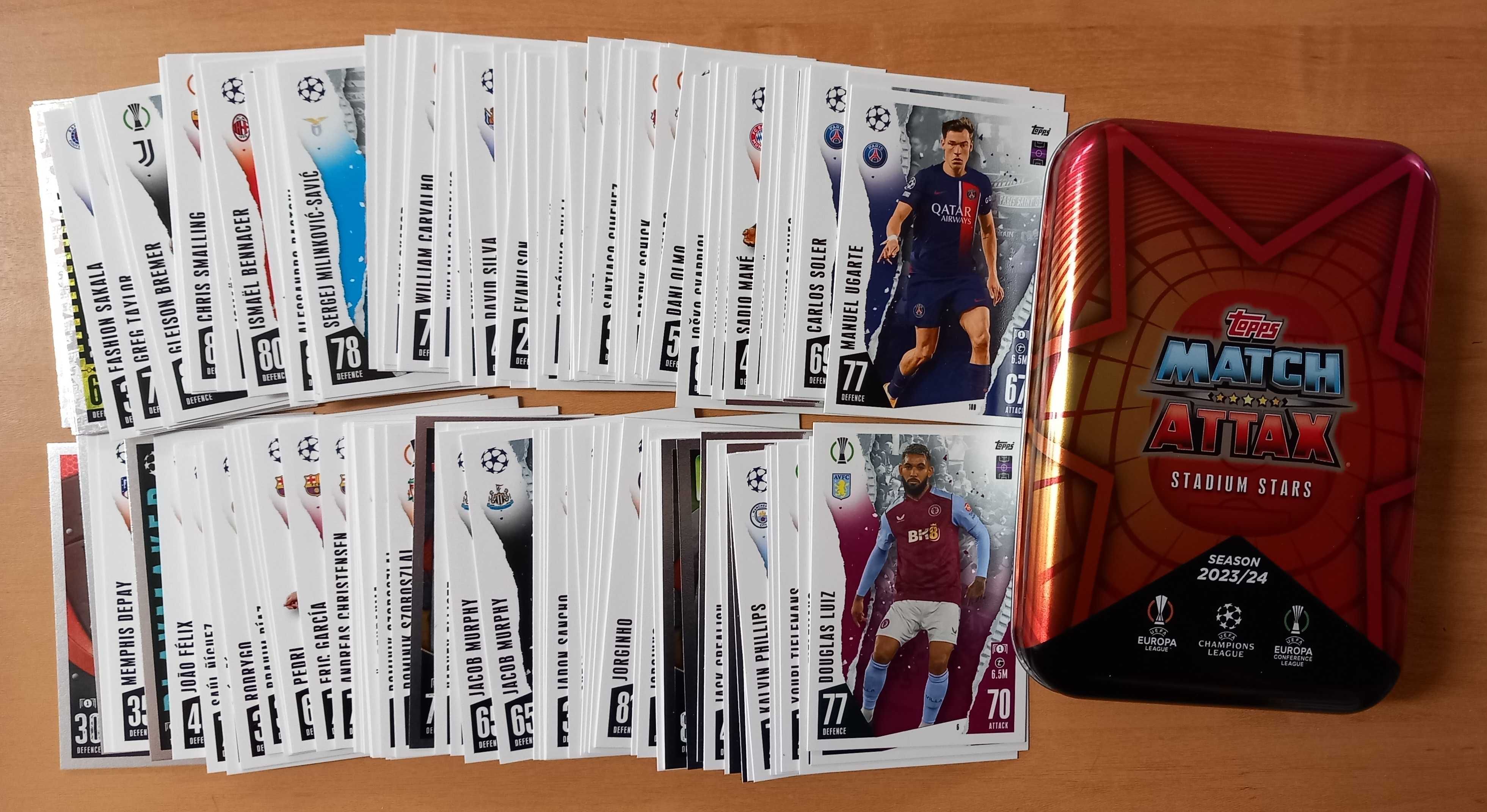 Topps Match attax 2024. Puszka plu karty