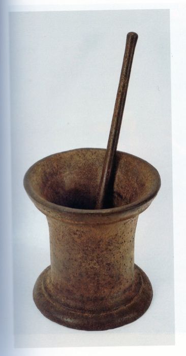 Almofariz em Bronze, Séc. XVII, com respectivo pilão