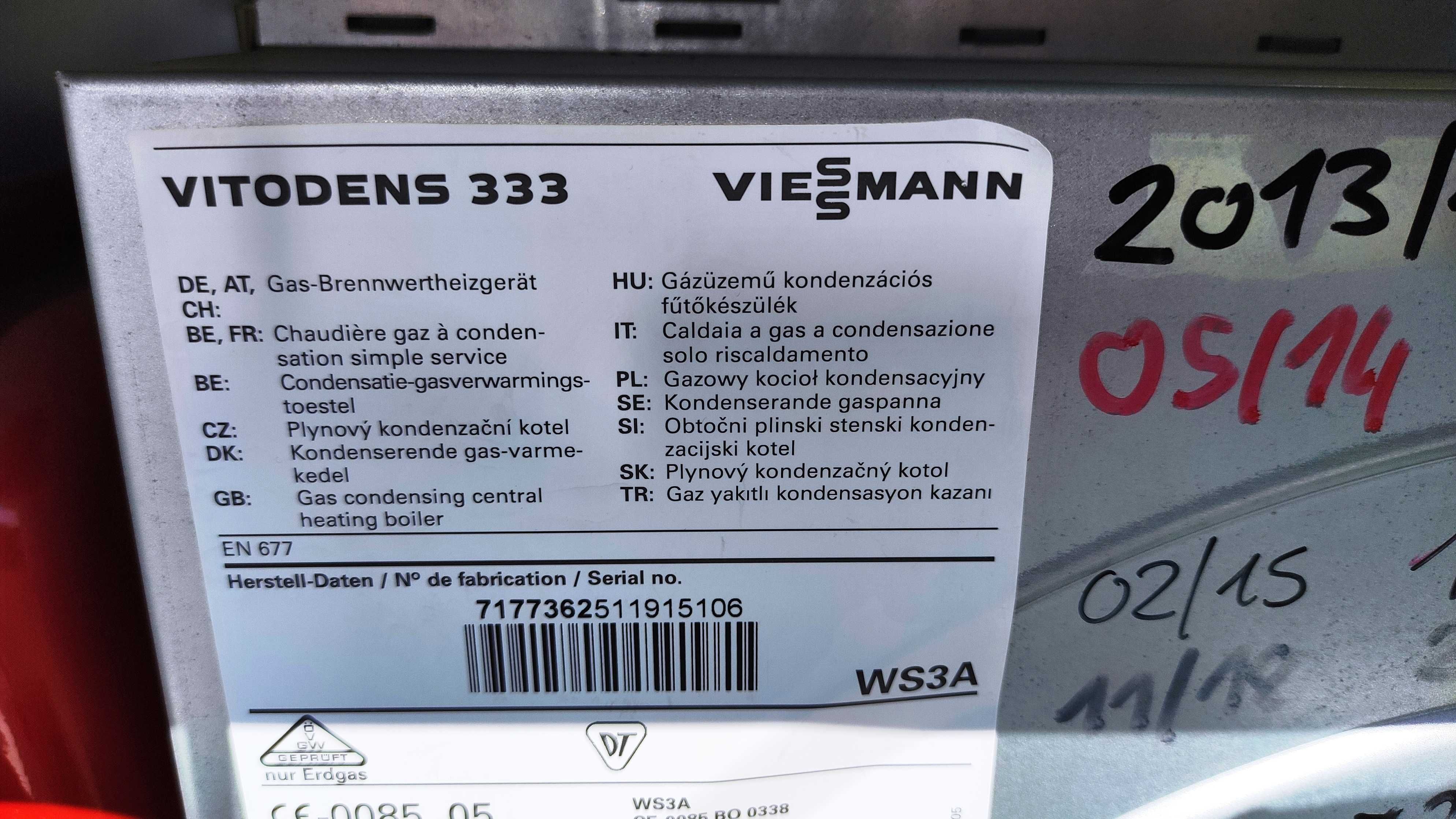 Kocioł piec gaz Viessmann Vitodens 333 26 KW