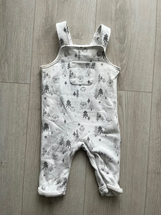 Ocieplane spodenki szelki zima misie polarne sowy choinki 68