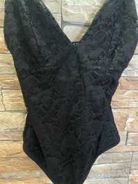 Body de renda preto