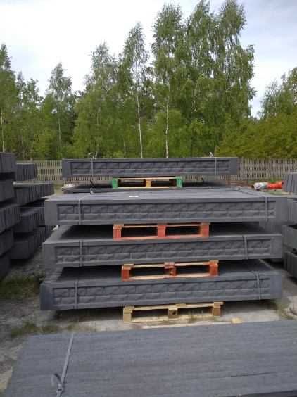 podmurówka betonowa ,panele ogrodzeniowe, słupki betonowe