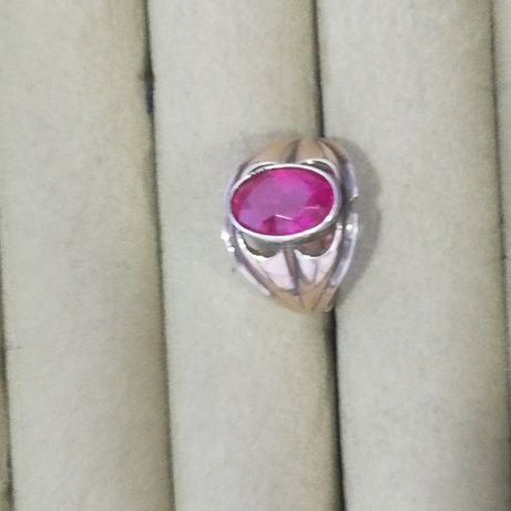 Stary duży srebrny pierścionek - sygnet , srebro rosja 875 roz. 26