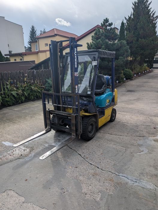 Wózek widłowy Komatsu 1,5t. 2004r gaz cenna brutto