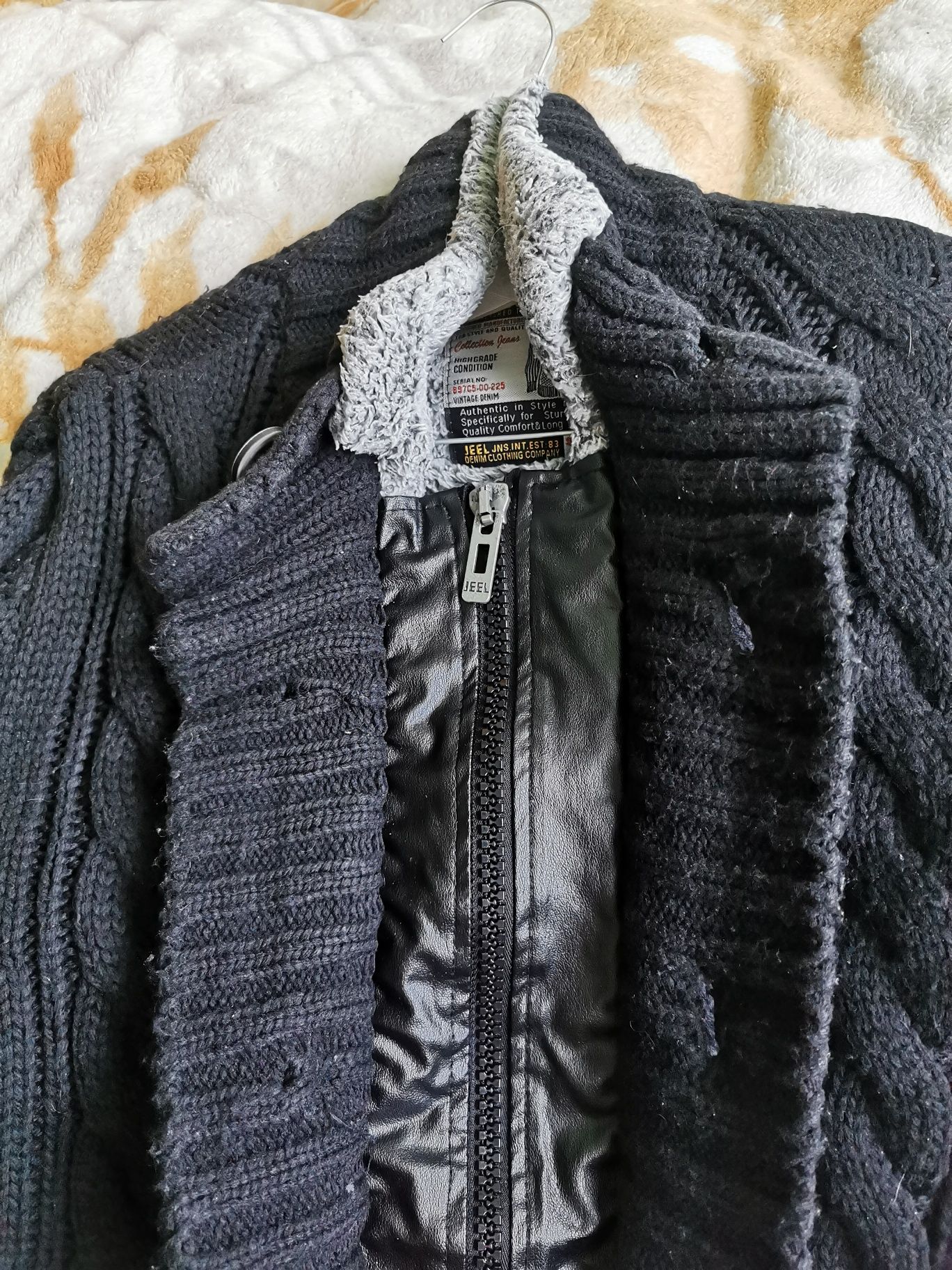 Sweter zimowy z futerkiem