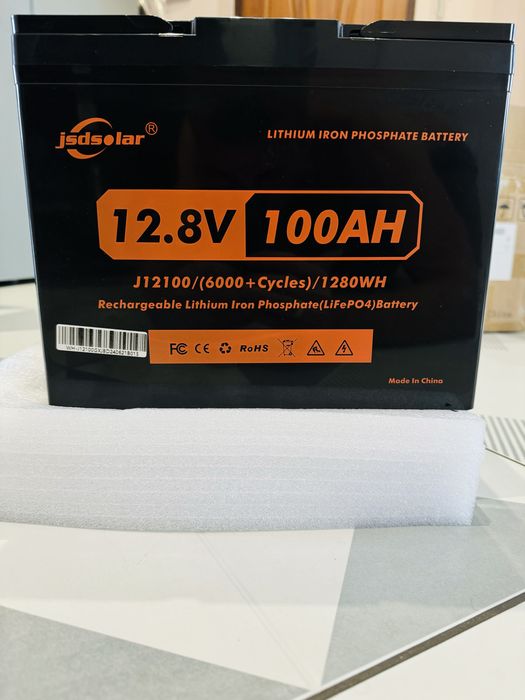 АКЦІЯ В НАЯВНОСТІ JsdSolar Новий LiFePo4 акумулятор 100Ah BMS Smart