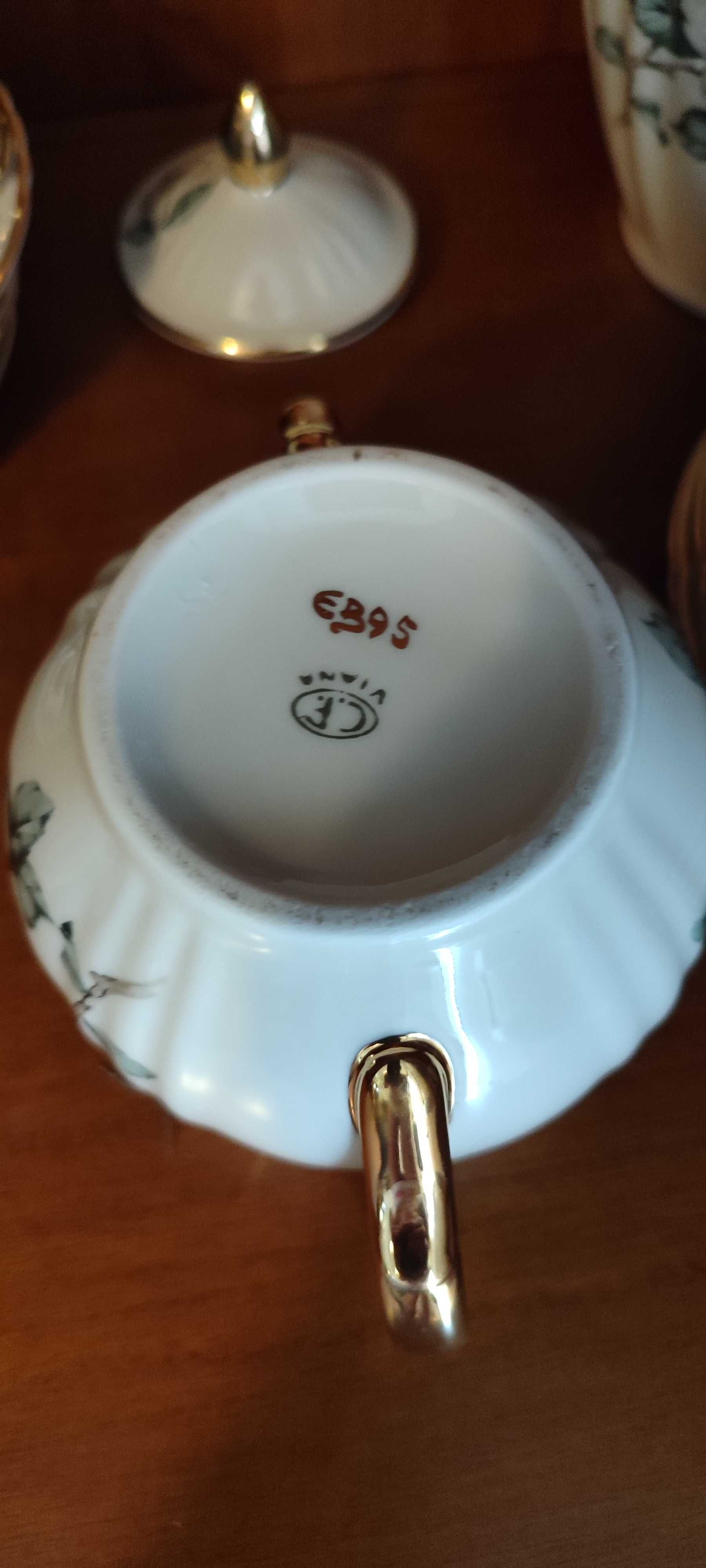 Serviço de chá, porcelana fina