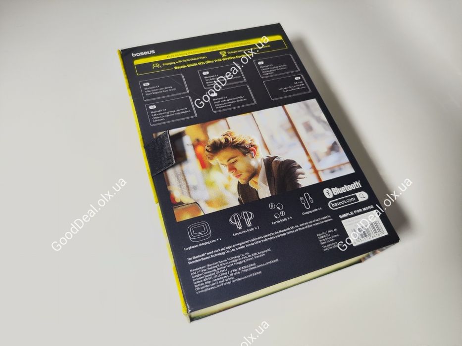 Навушники Baseus Bowie M2s Ultra з екраном, Hi-Res, новi