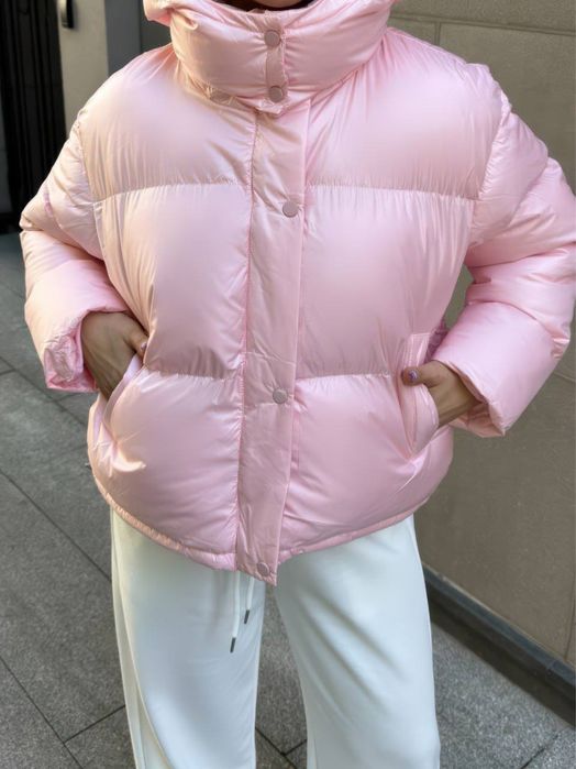 Жіноча зимова куртка, Теплий жіночий пуховик, Перламутровий пуховик