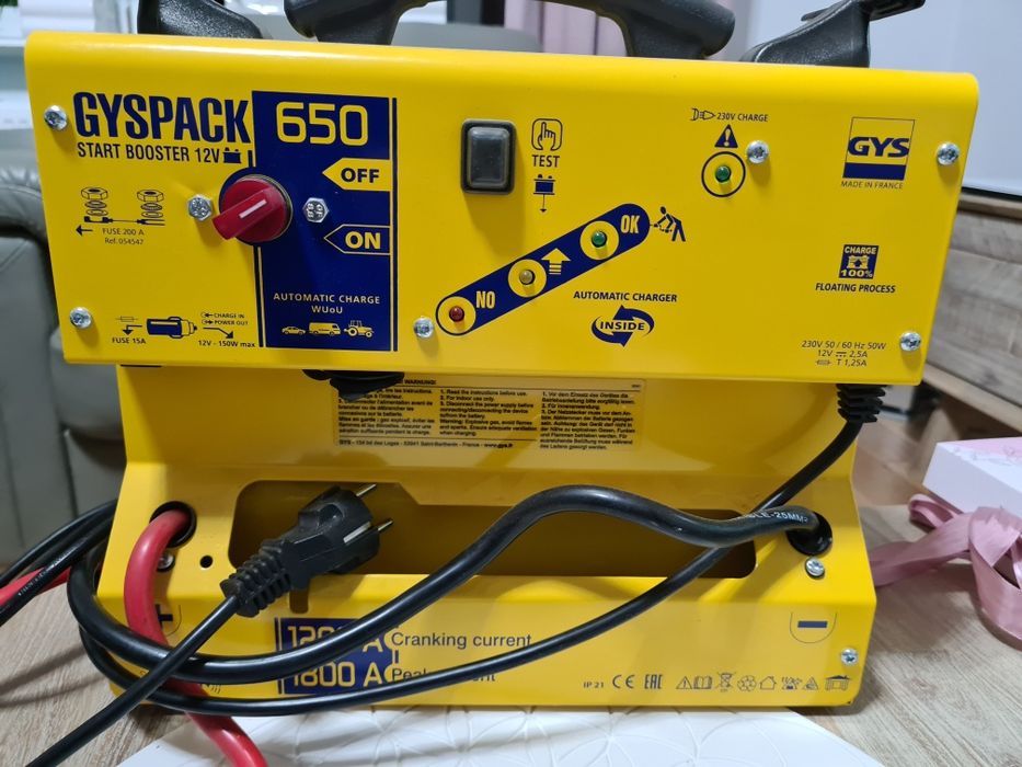 Gyspack 650 prostownik z rozruchem