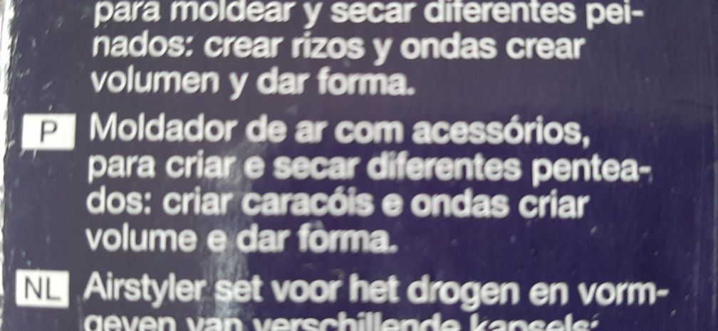 Faz caracois e dá volume ao cabelo.