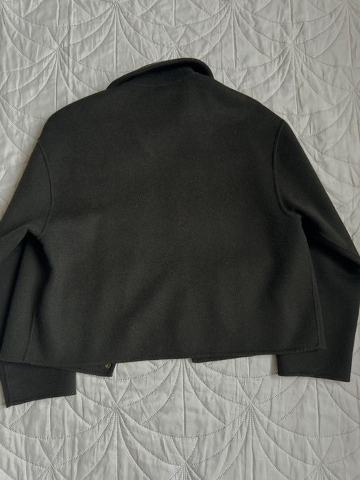 Вовняне вкорочене пальто жакет Massimo Dutti s/m