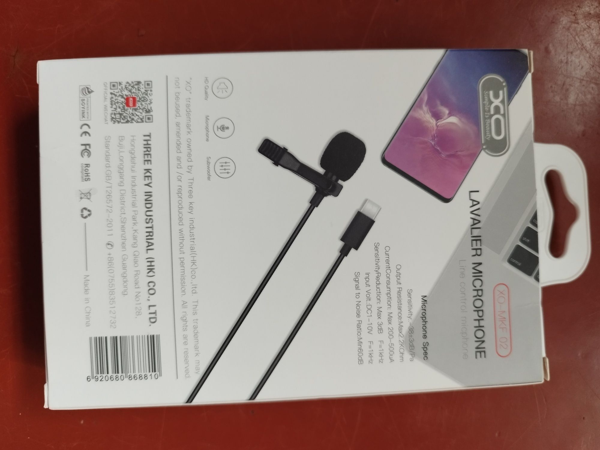 Микрофон петличка XO Новый 2М кабель Type-C Штативы