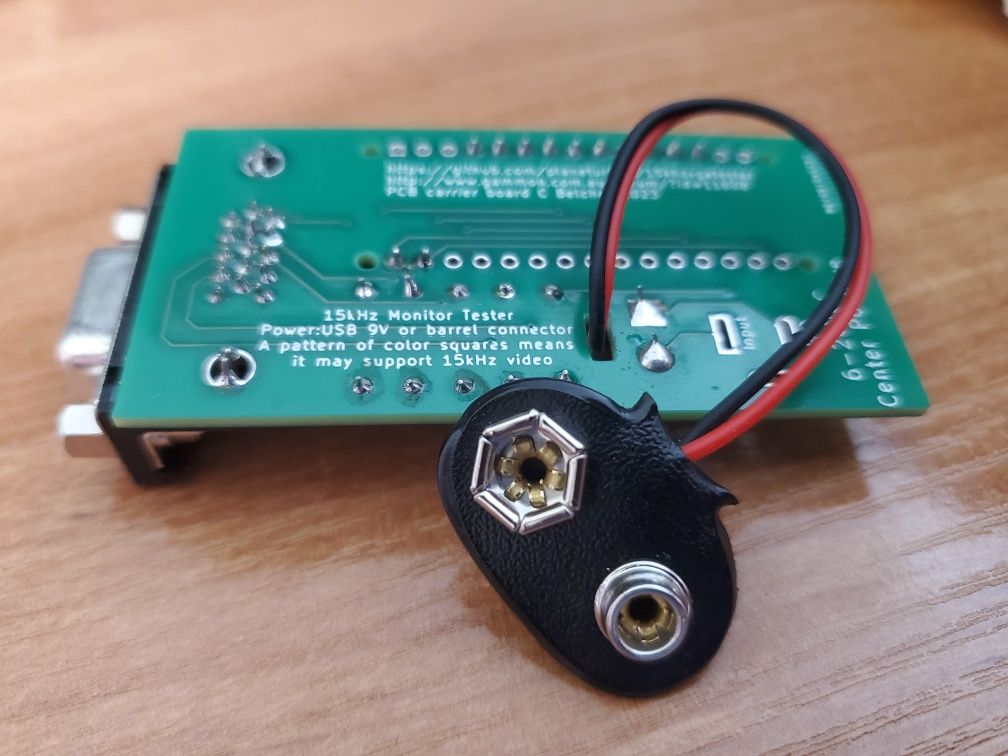Tester monitorów VGA 15kHz dla komputerów Amiga i Atari ST