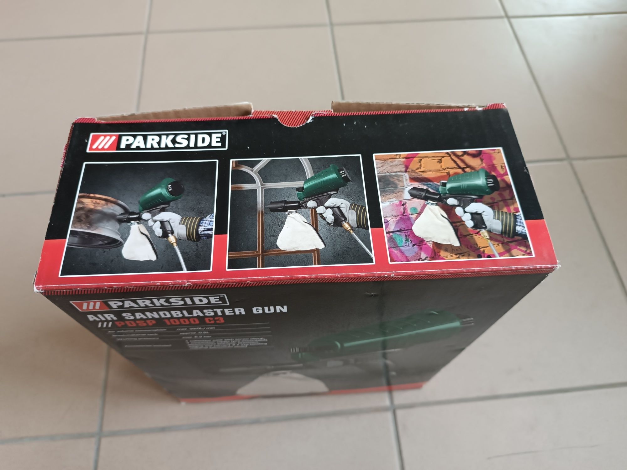 Pistolet do piaskowania pneumatyczny PDSP 1000 E3 PARKSIDE