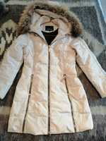 Куртка жіноча зимова (пір'я), хутро, Elisabetta Franchi, 42 розмір EU