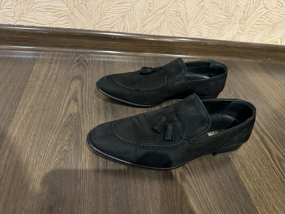 Чорні чоловічі туфлі Darkwood (черные мужские туфли)