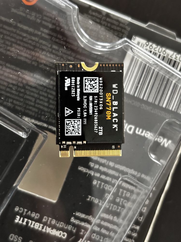 Dysk m2 2TB 2230 WD-BLACK
