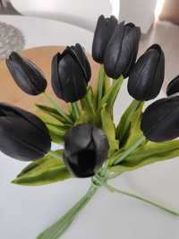 Czarne tulipany lateksowe jak żywe