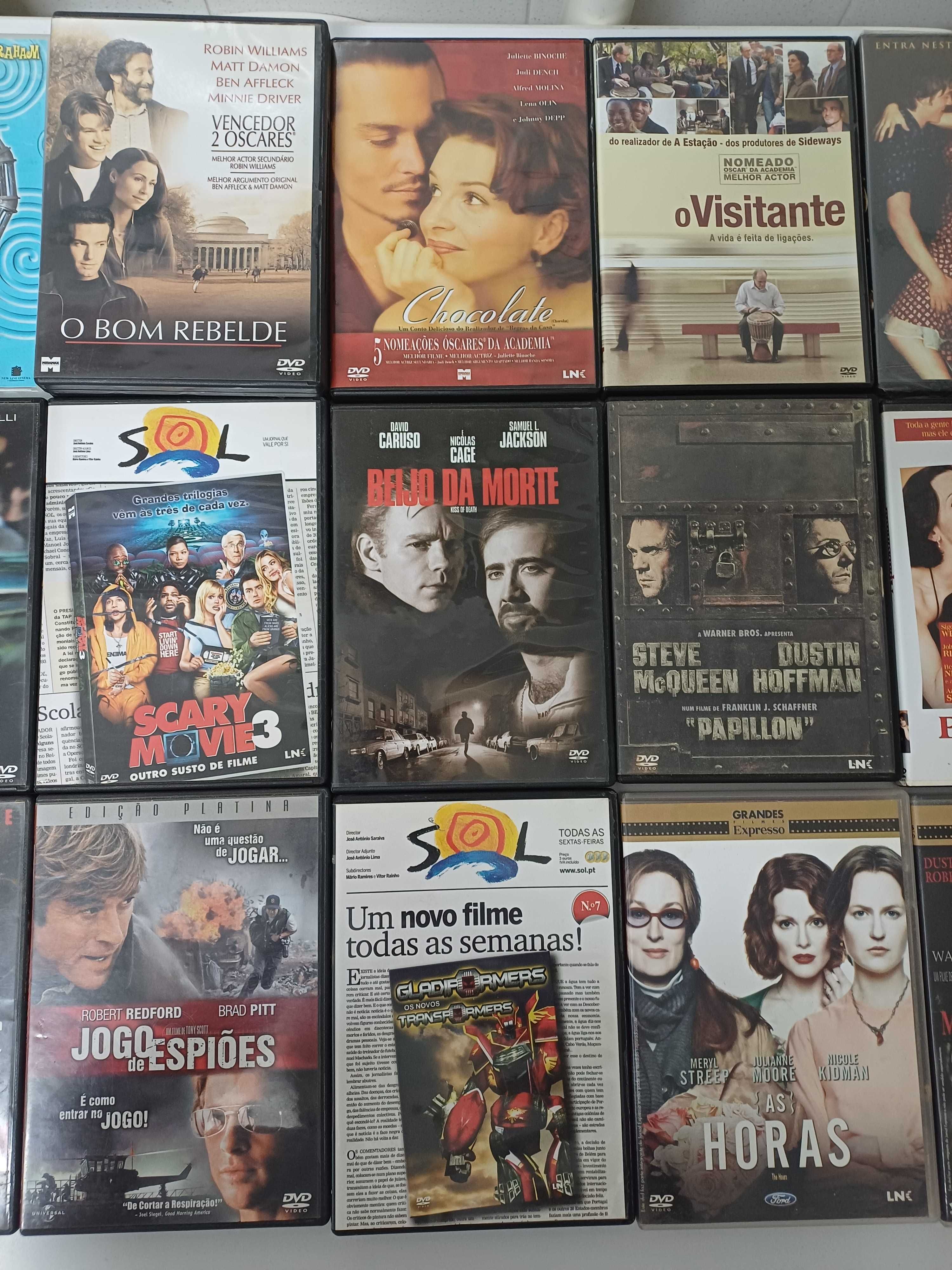 Dvd's de filmes de vários temas 34 unidades