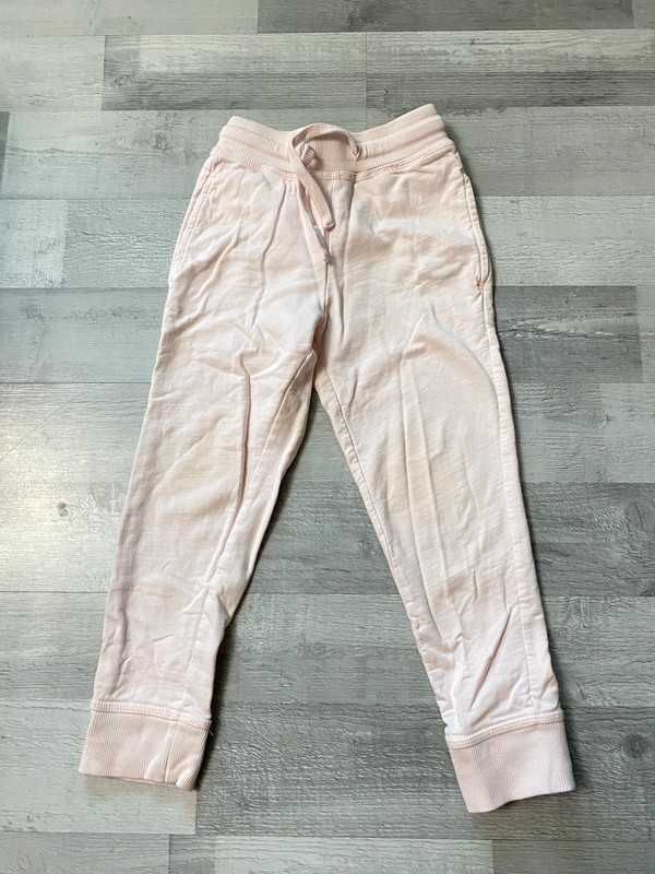 Spodnie różowe dziecięce Zalando 98 104 cm wiązane z gumką dresy