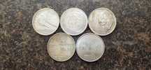Zestaw srebrnych monet 5 szt. po 10 euro Niemcy