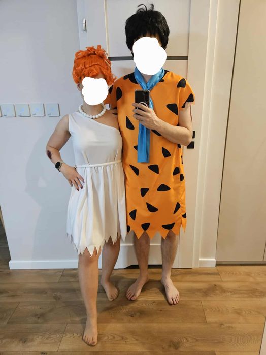 Kostium, przebranie ANDRZEJKI Wilma, Fred Flinston