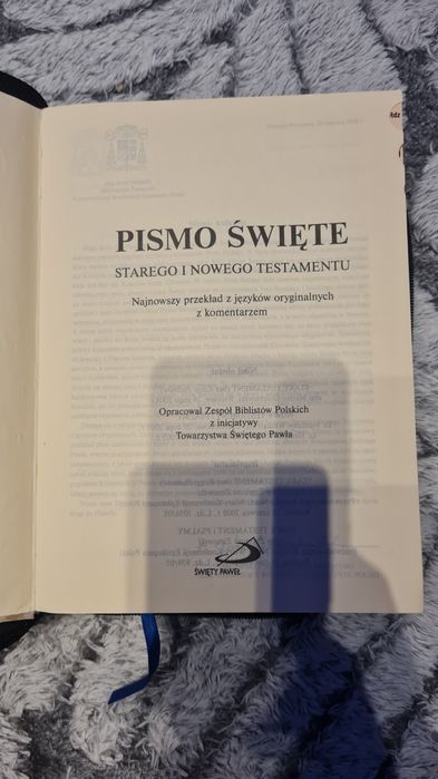 Pismo Święte (św. Paweł), etui "piórnik", paginatory(indeksy), skóra