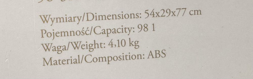 Wittchen duża walizka szara NOWA