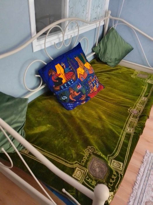 Nowe Łóżko metalowe renge jysk białe